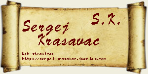 Sergej Krasavac vizit kartica